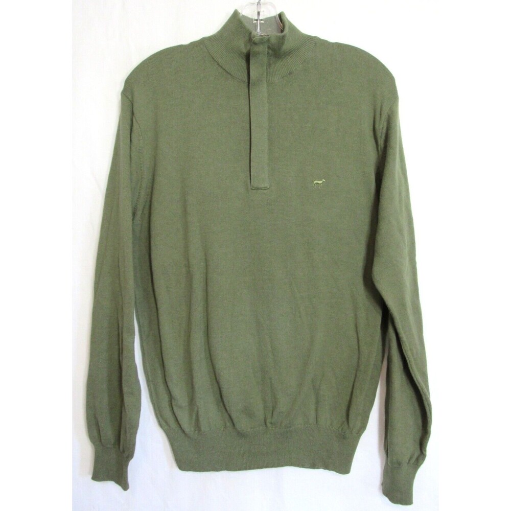 Southern Point Co. Green Hayward Zip Alpaca Blend Long Sleeve Sweater Small NWT